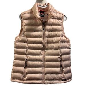 Gerry Weber Puffer Vest. Pink/tiny bits of Gray. Size Medium. Inside/out pockets
